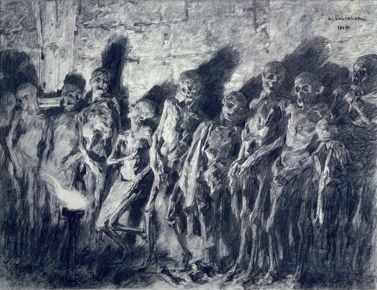 La Voûte des momies, ou Squelettes de la tour Saint-Michel, Bordeaux, 1885 - Leon Augustin Lhermitte