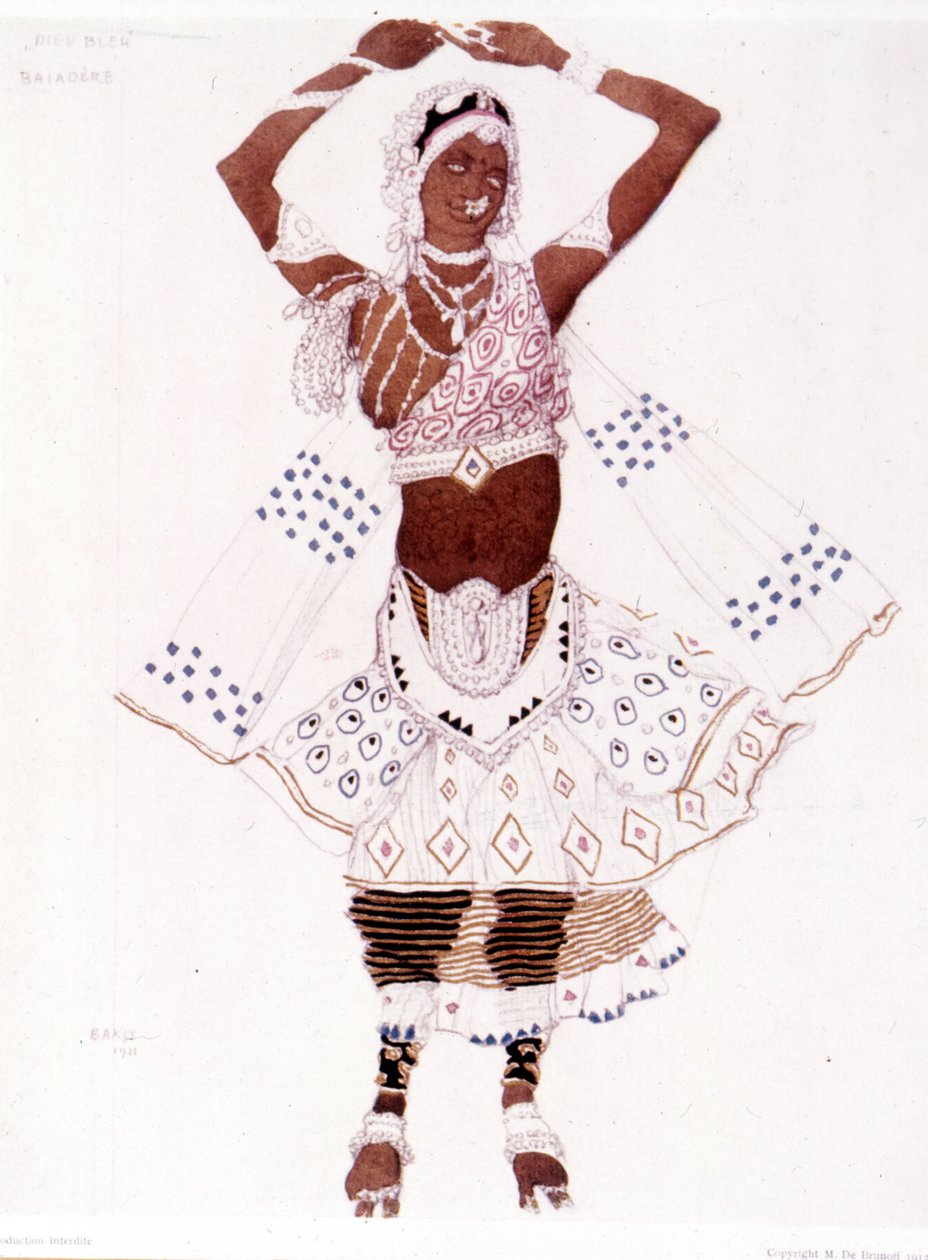 Costume de bayadère créé par Léon Bakst pour « Le Dieu bleu » de Reynaldo Hahn (1875 - 1947) - Leon Bakst