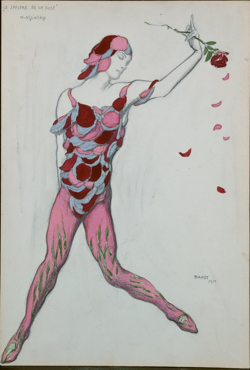 Costume pour Nijinsky de "Le Spectre de la Rose", 1911 - Leon Bakst