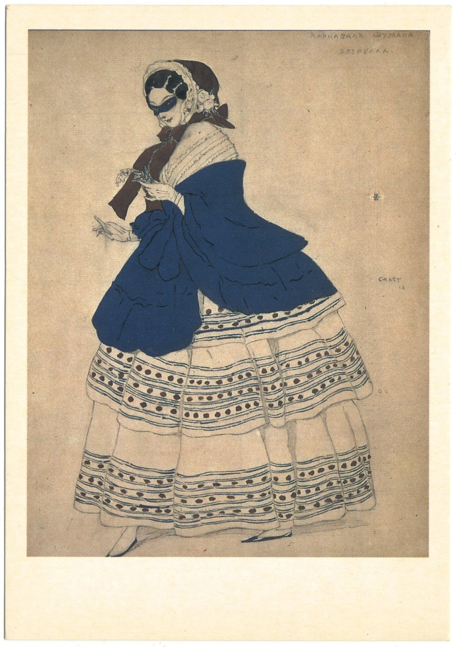 Costume pour le ballet Carnaval de R. Schumann, 1910 - Leon Bakst