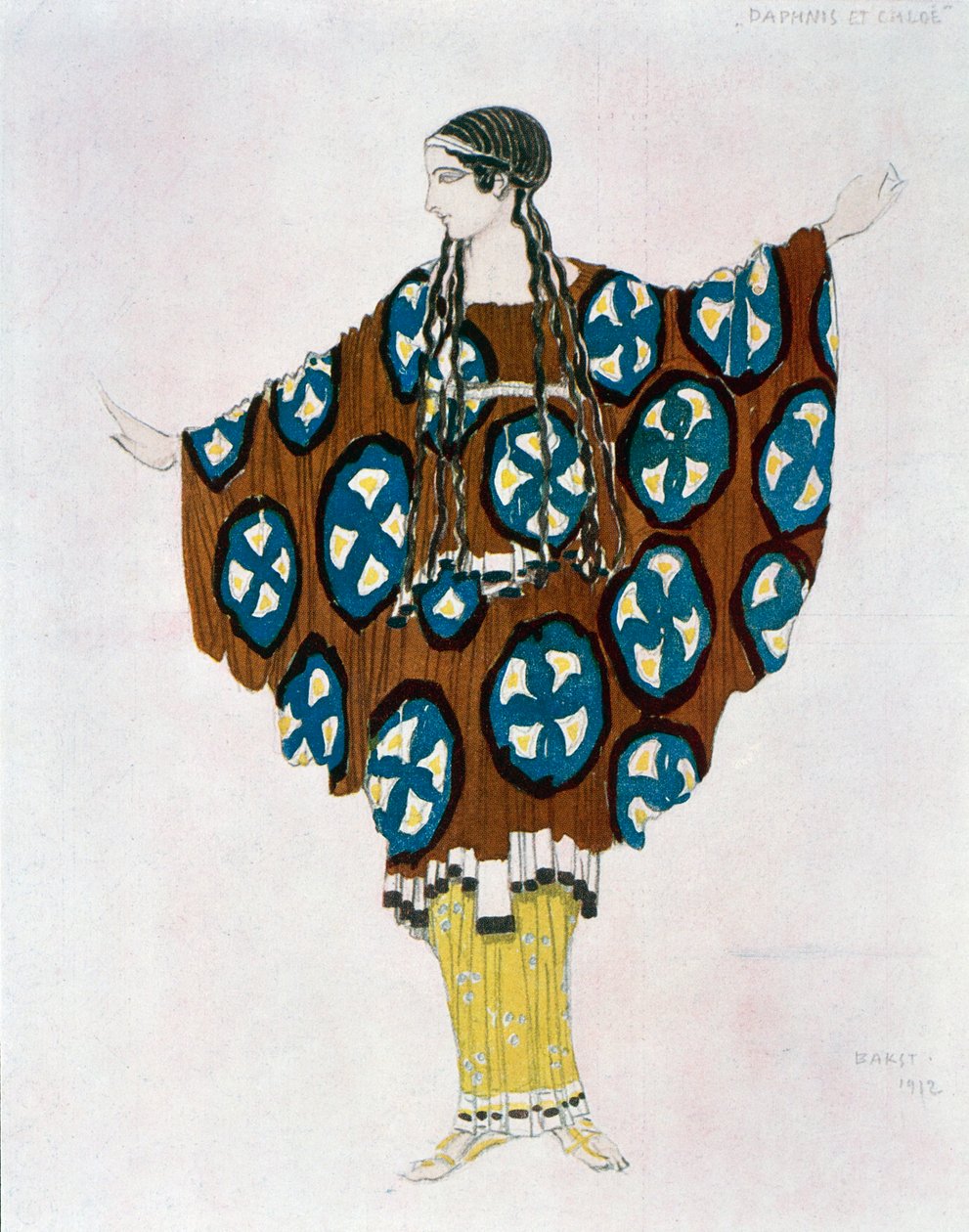 Costume pour Daphnis et Chloé de Maurice Ravel (1875-1937) 1912 - Leon Bakst