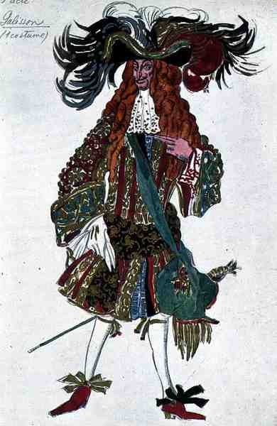 Costume pour un dignitaire de la cour, de La Belle au bois dormant - Leon Bakst