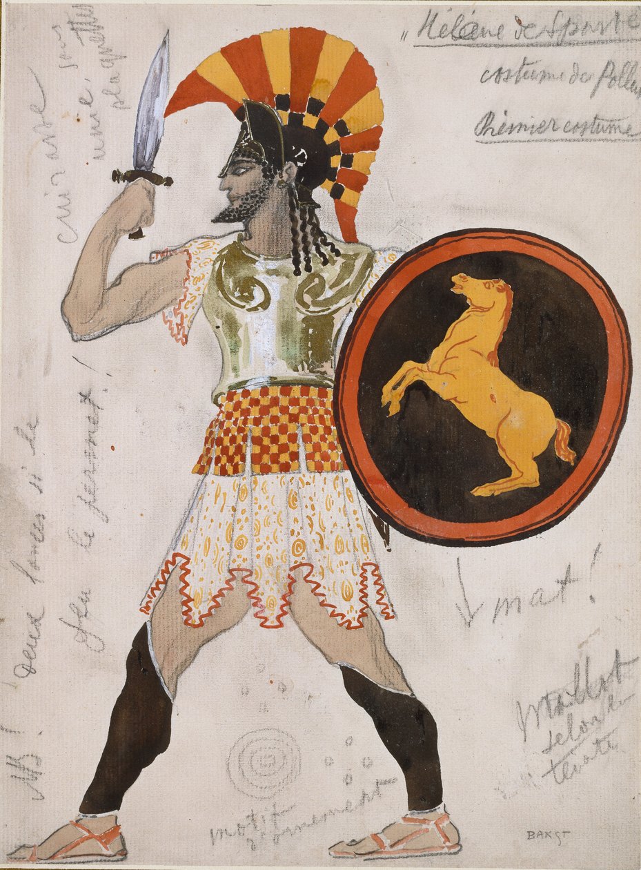 Conception pour le costume de Pollux dans 