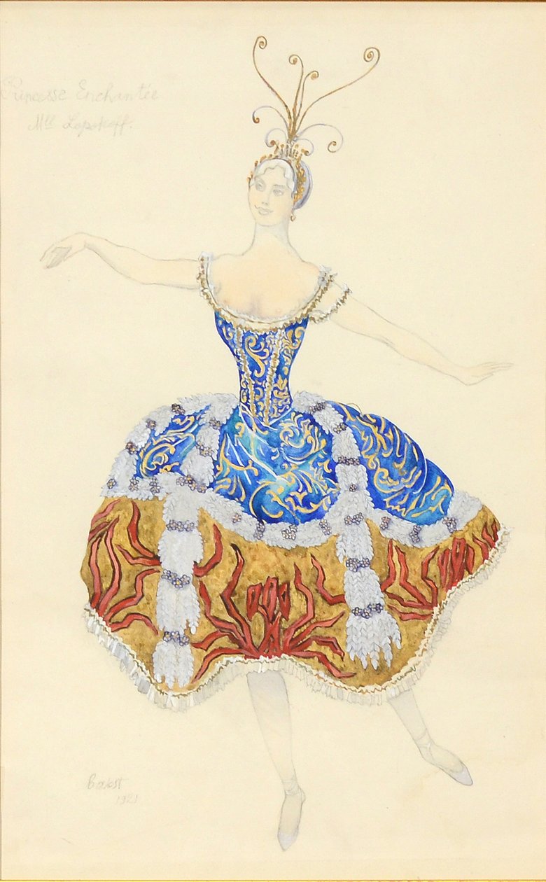 La Princesse Enchantée. Costume pour le ballet La Belle au bois dormant, 1921 - Leon Bakst