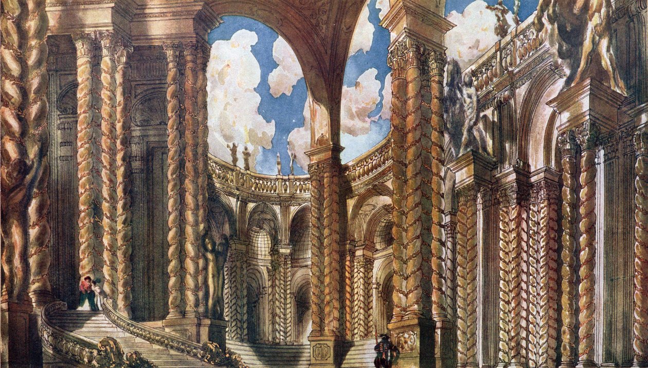 Décor de scène pour les Fiançailles, de La Belle au bois dormant, 1921 - Leon Bakst