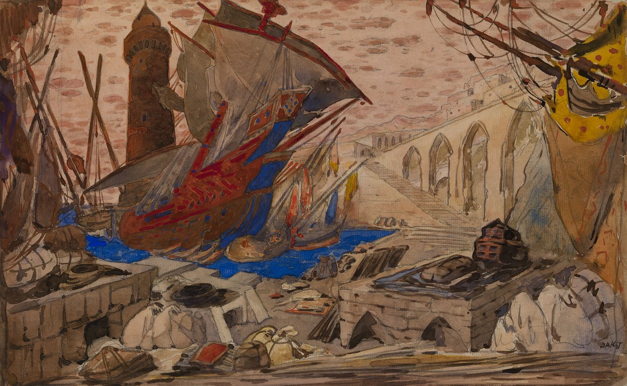Décor de La Pisanelle ou la mort parfumée de Gabriele d