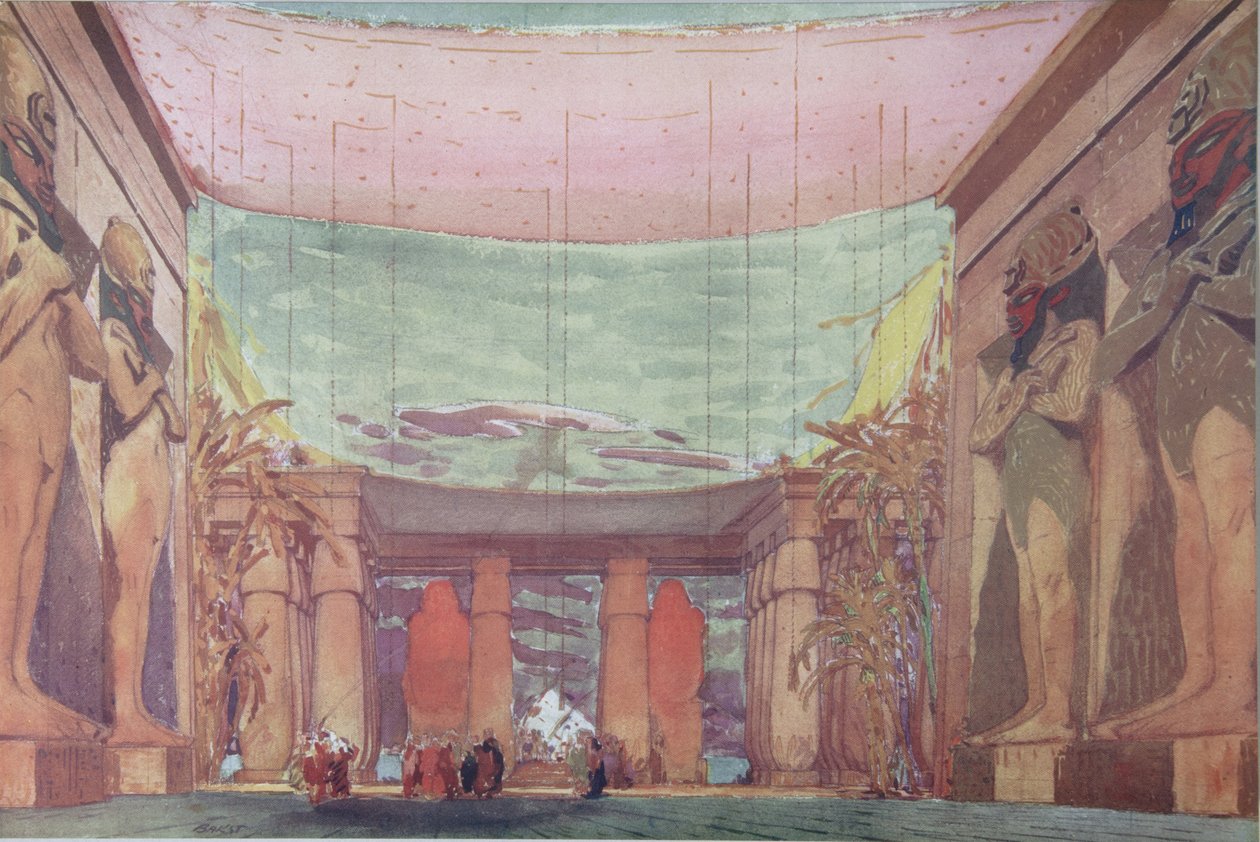 Décor de scène pour le ballet Cléopâtre, 1909 - Leon Bakst