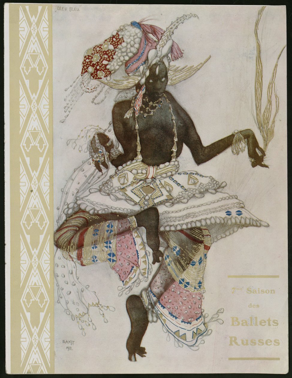 Page de titre du programme souvenir pour les Ballets Russes - Leon Bakst