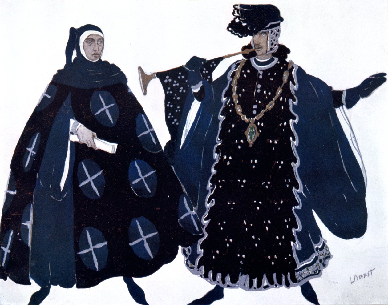 Deux hérauts, costume de ballet, 1911 - Leon Bakst
