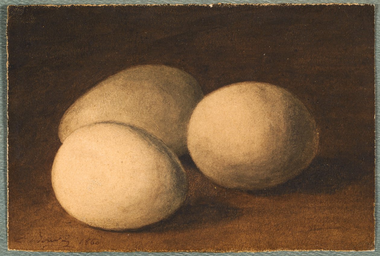 Drei Eier (Trois oeufs) - Léon Bonvin