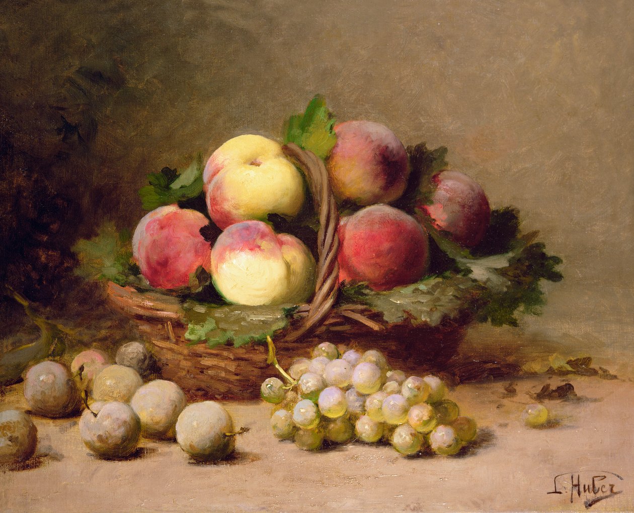 Nature morte de fruits - Leon Charles Huber