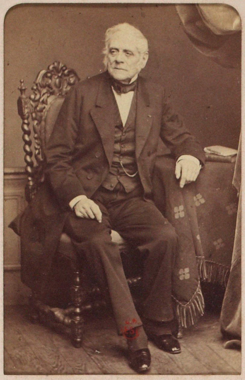 Portrait du compositeur Daniel-François-Esprit Auber, par Léon Crémière. Photo albuminée. Collection privée - Leon Cremiere