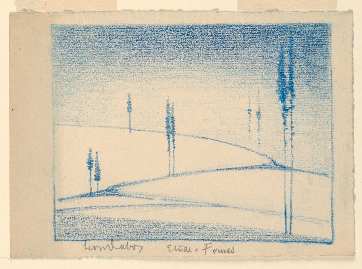 Paysage enneigé (Étude-Formes) - Leon Dabo