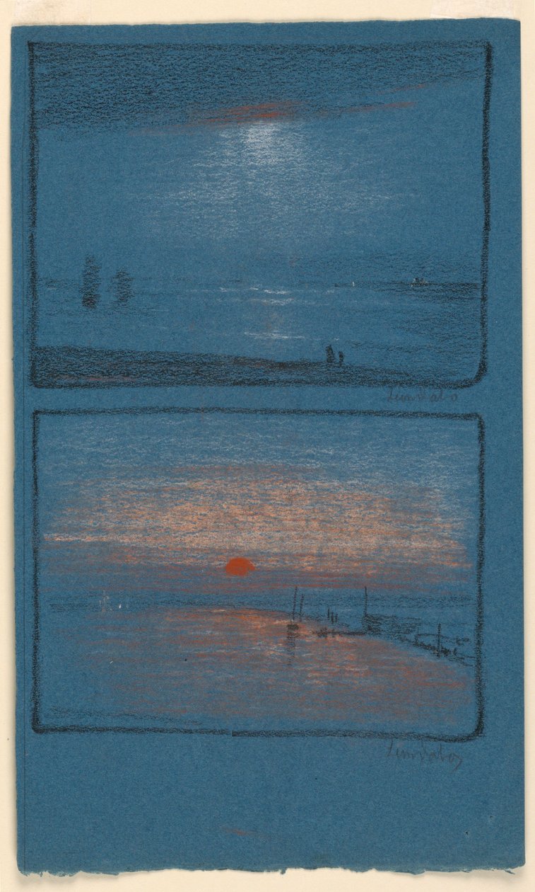 Deux paysages du soir - Leon Dabo