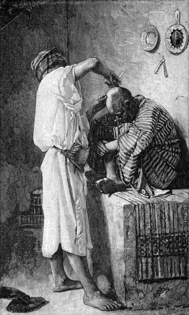 Un barbier à Istanbul - Leon Joseph Florentin (after) Bonnat