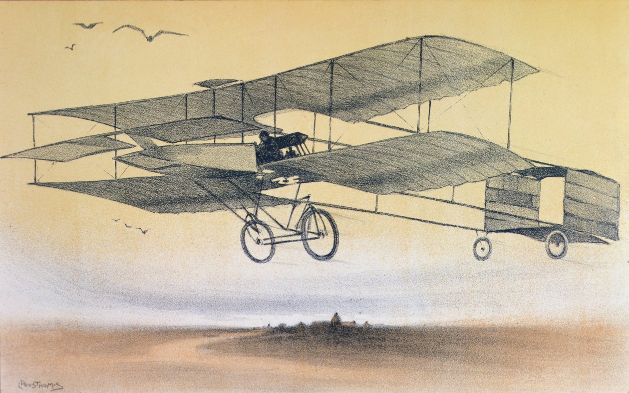 Un vol par les frères Farman avant 1914 - Leon Pousthomis