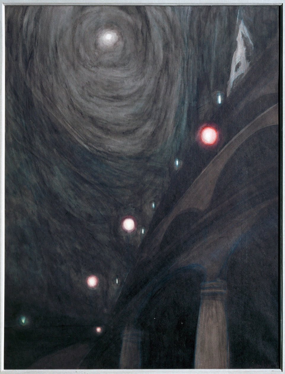Clair de Lune et Lumieres. Gouache on paper … (gouache on paper) - Leon Spilliaert