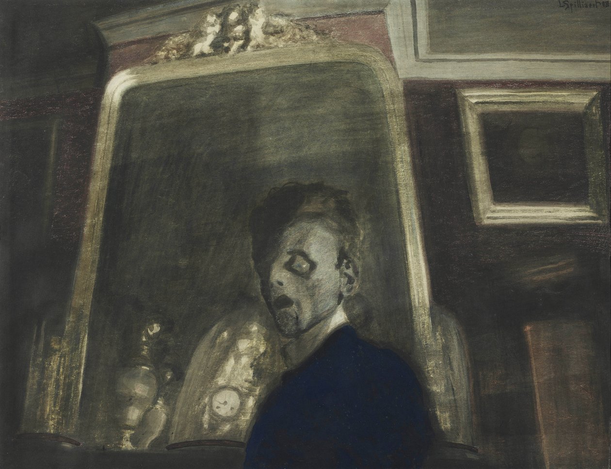 Autoportrait devant le miroir - Leon Spilliaert