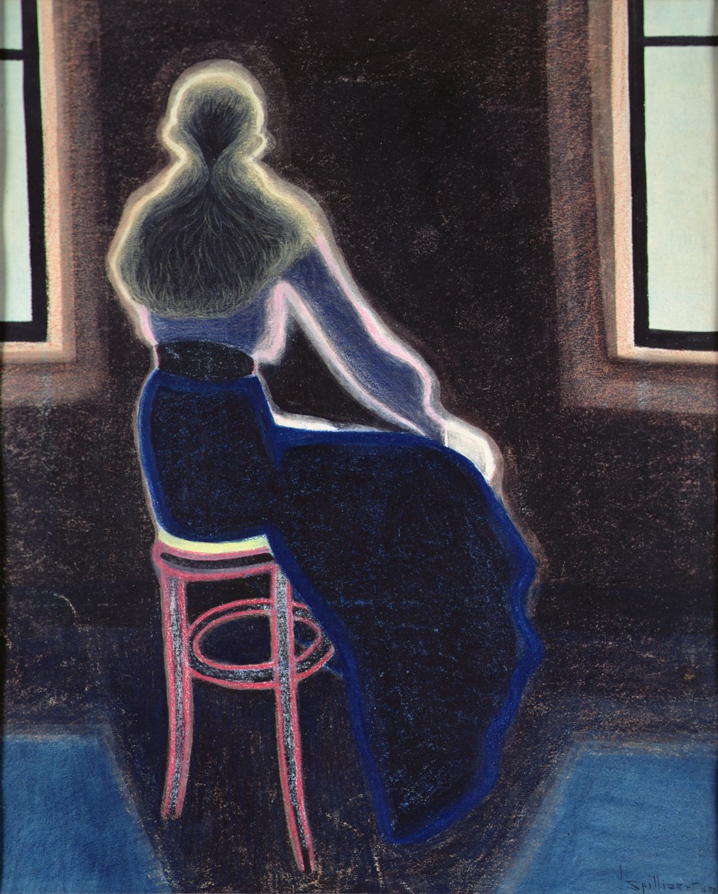 Jeune femme sur un tabouret - Leon Spilliaert