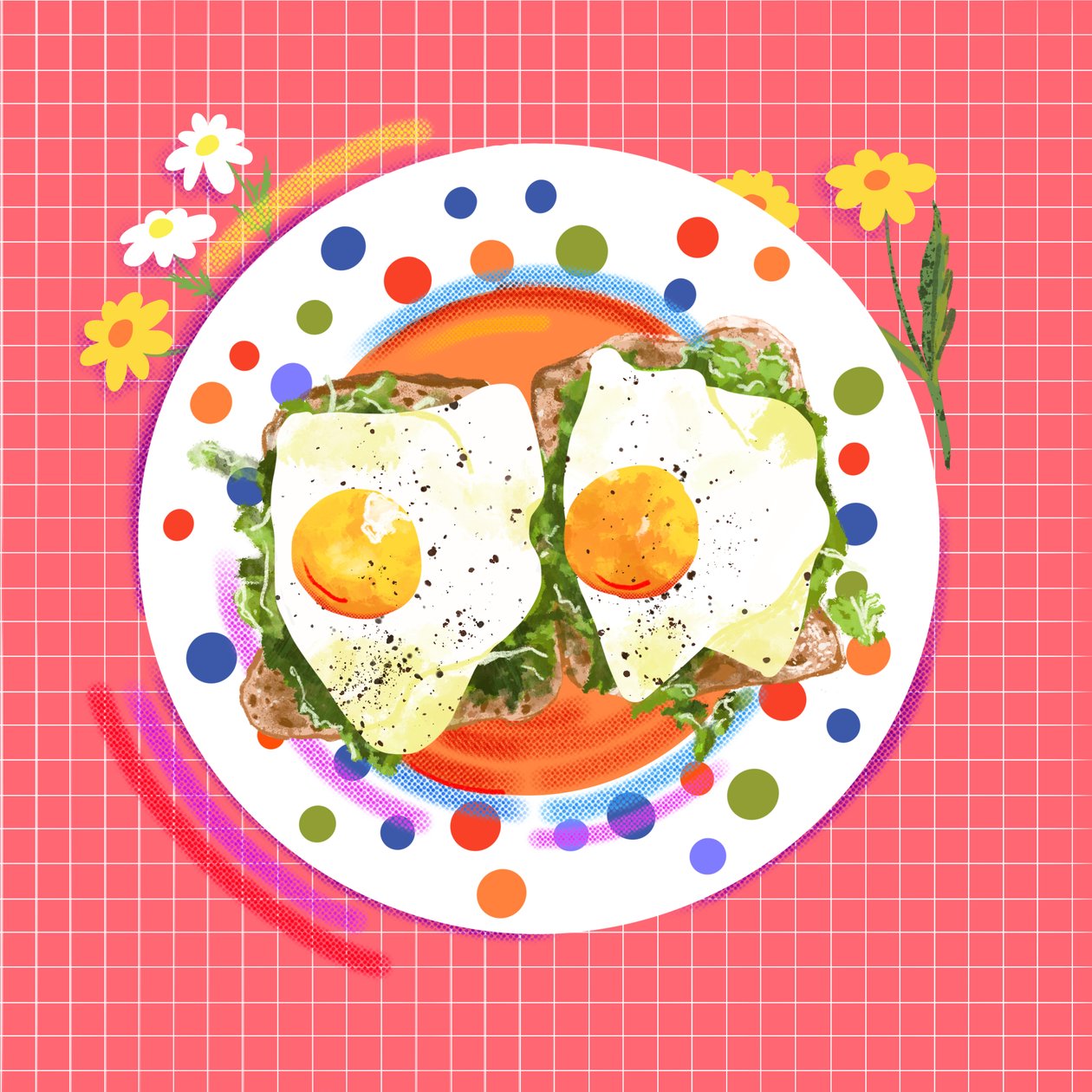 Bloomy Morning Bites, 2025 (numérique) - Leona Tsiara