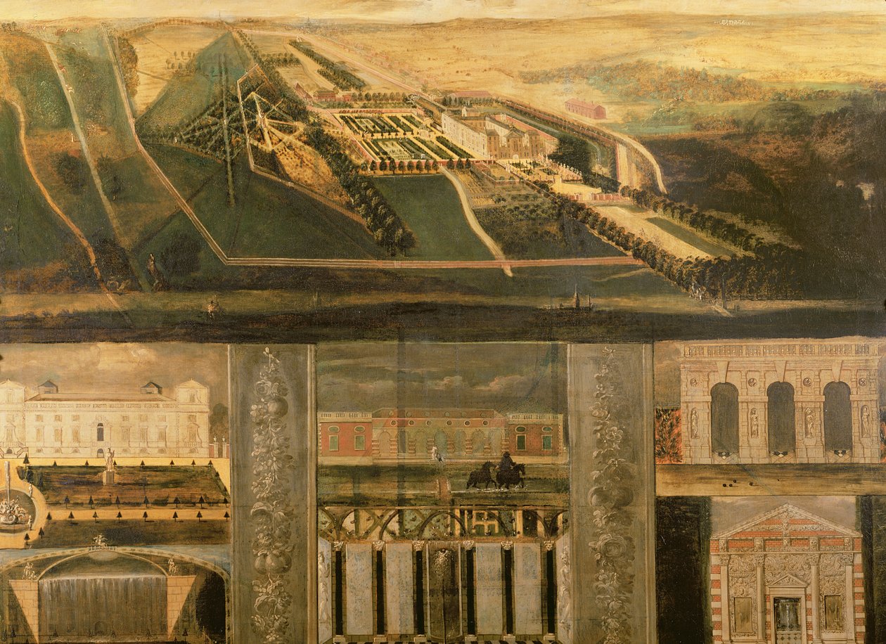 Vue topographique de Wilton, vers 1710 - Leonard Knyff