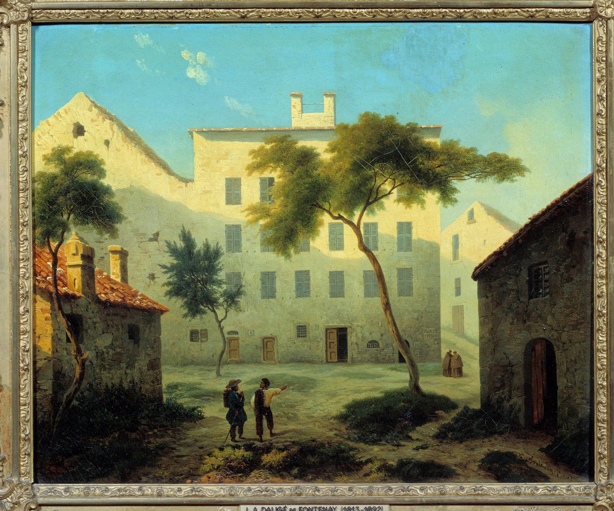Vue du lieu de naissance de Napoléon Bonaparte (1769-1821) à Ajaccio en Corse Peinture de Léonard Dalige de Fontenay (1813-1892) 1849 Malmaison, musée du château - Leonard Alexis Dalige de Fontenay