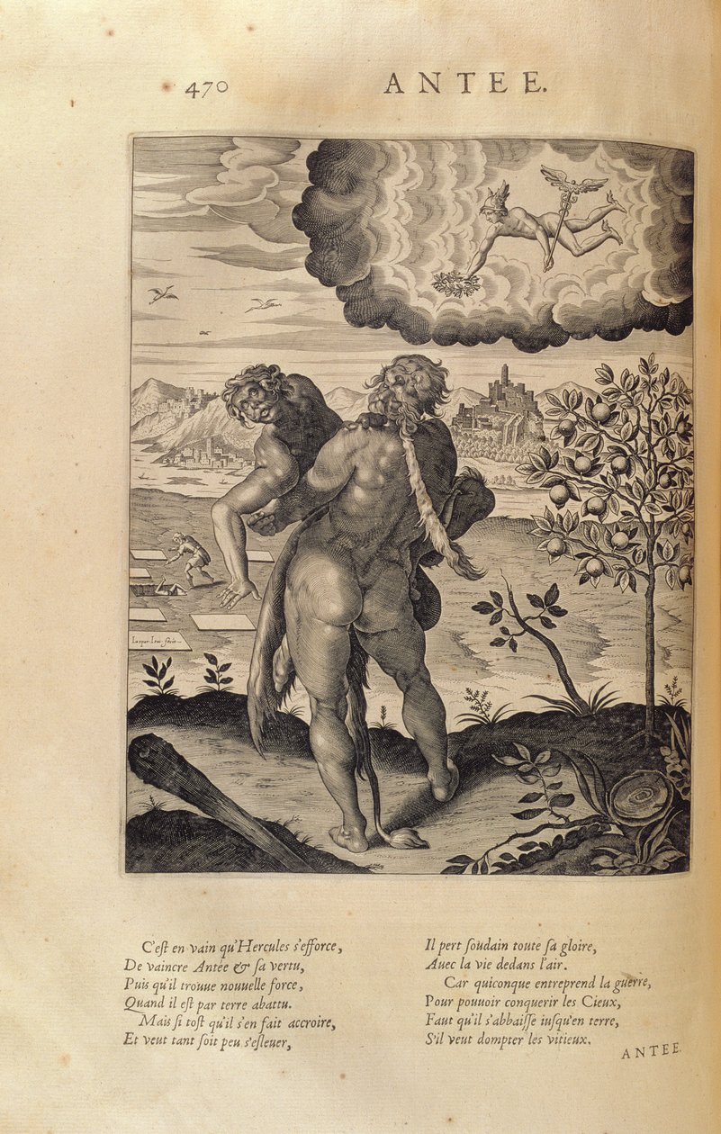 Hercule tuant Antée, tiré de 