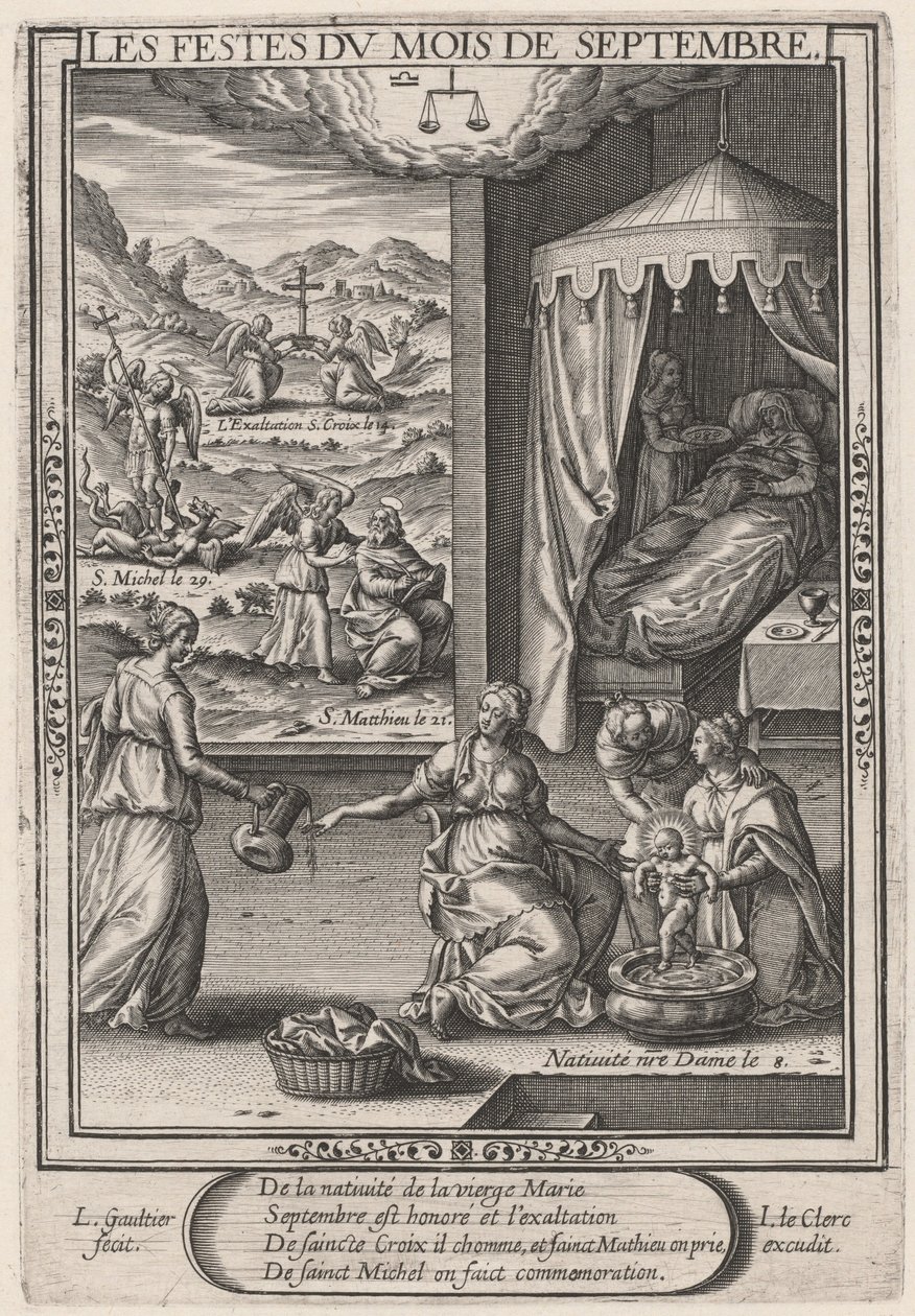 Les Festes du mois de Septembre (Naissance de la Vierge) - Leonard Gaultier