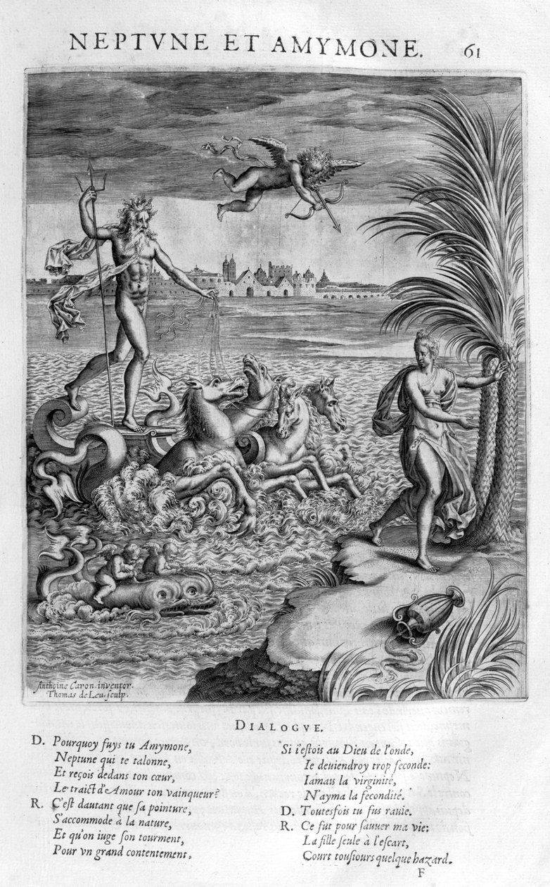 Neptune avec Amymone, fille de Danaus, qu