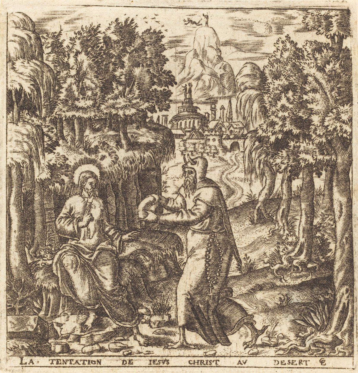 La tentation du Christ - Leonard Gaultier