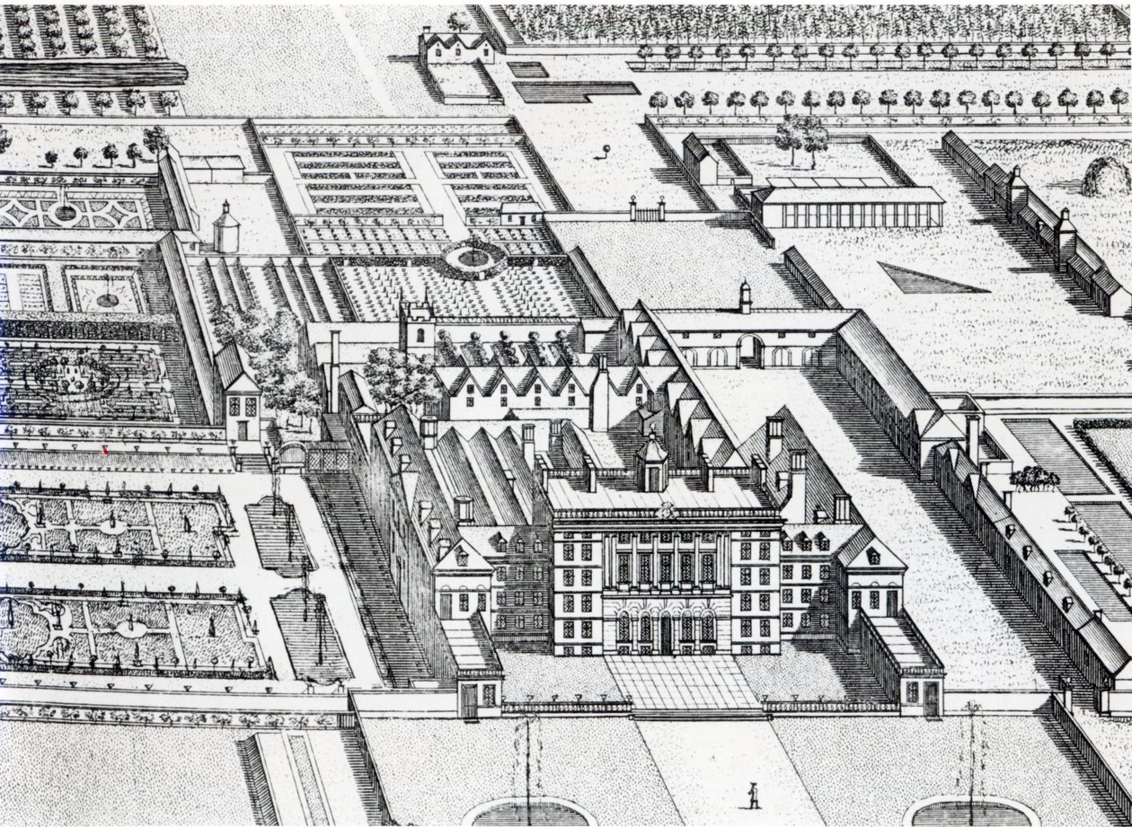 Badminton House dans le comté de Gloucester, gravé par Johannes Kip (détail) - Leonard Knyff