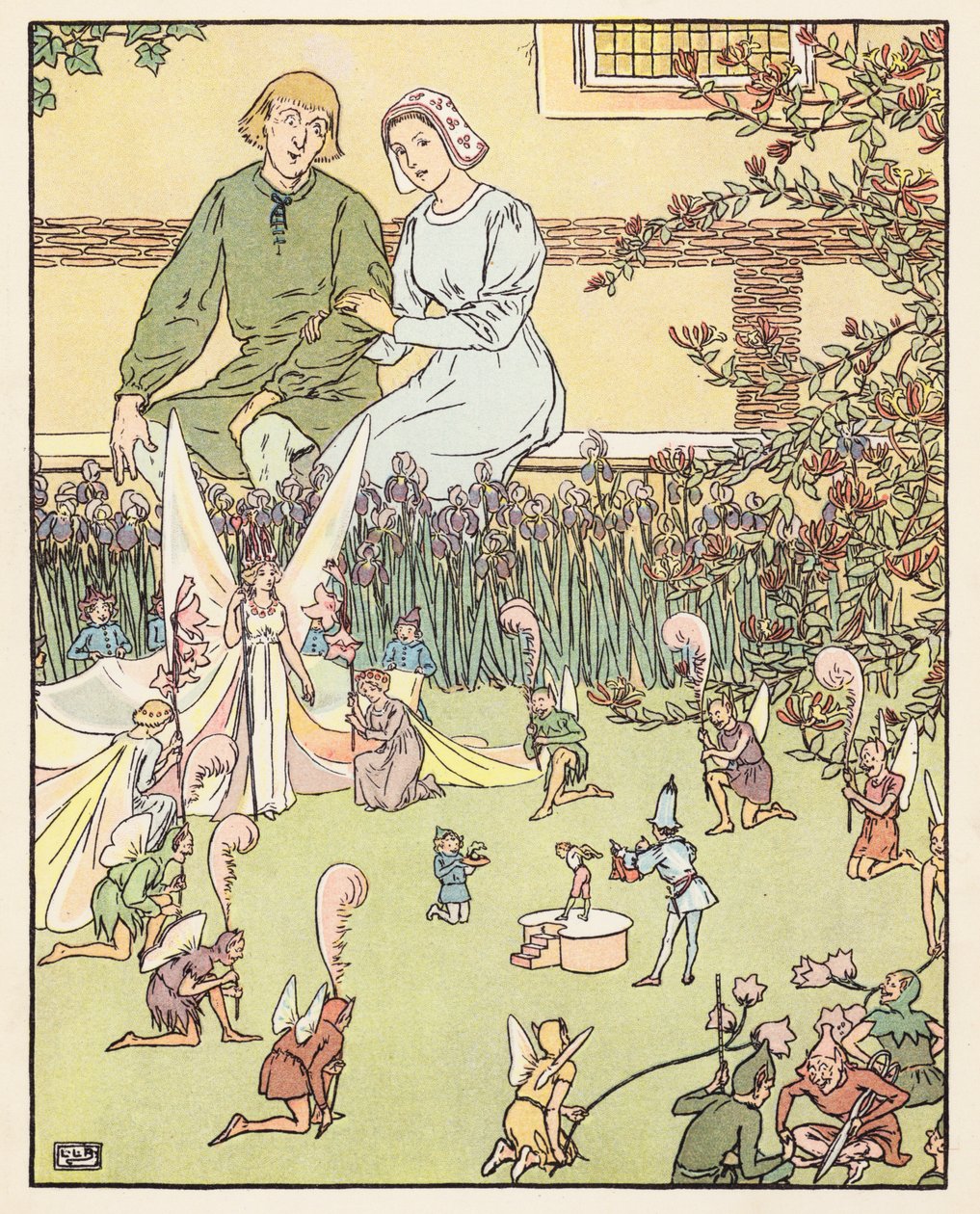 Tom Thumb (lithographie couleur) - Leonard Leslie Brooke