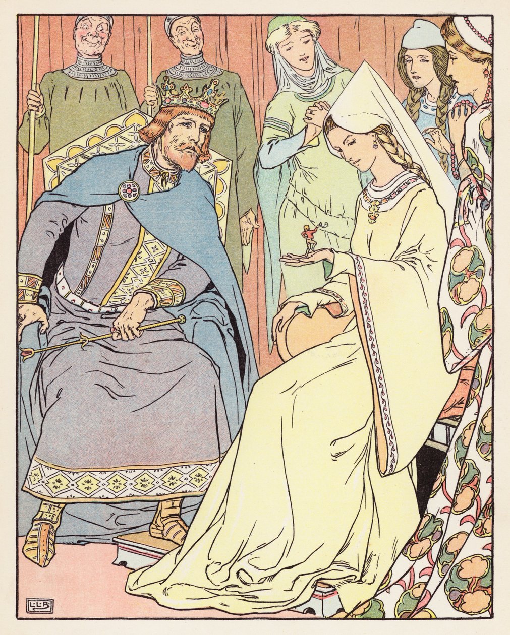 Tom Thumb (lithographie couleur) - Leonard Leslie Brooke