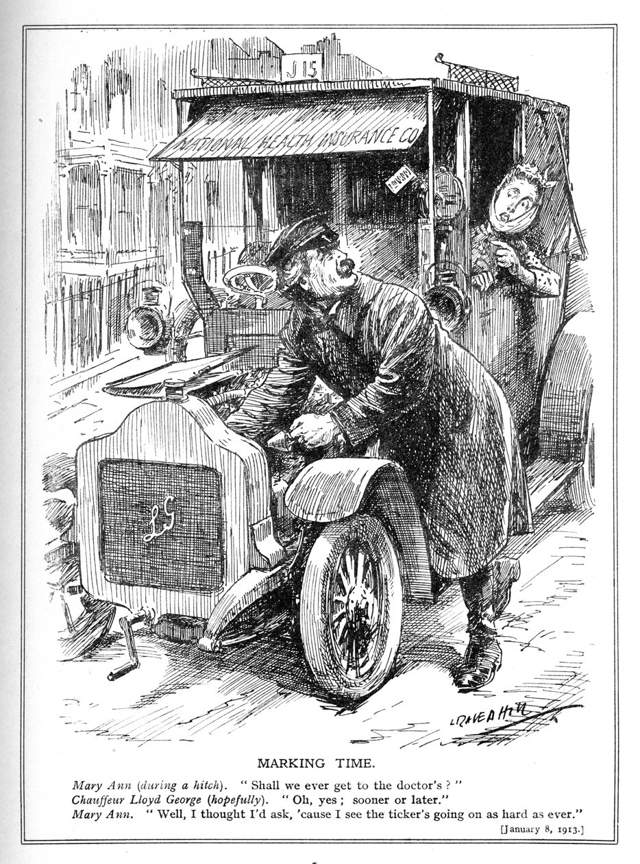 Lloyd George est retardé en emmenant un patient chez le médecin sous sa loi sur l