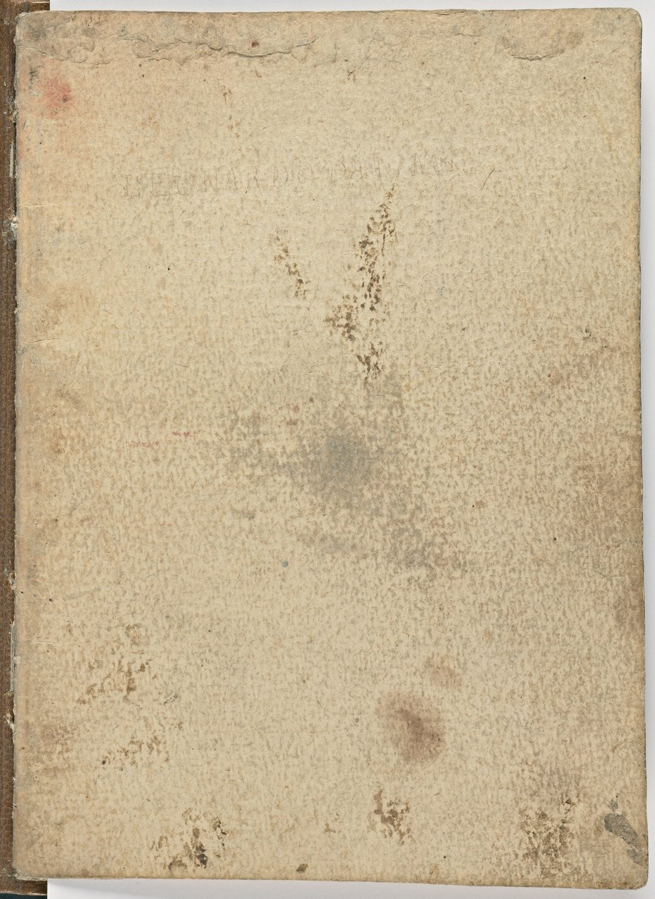 Code sur le vol des oiseaux, c. 1505-06, manuscrit sur papier, cc. 18, Couverture I - Leonardo da Vinci