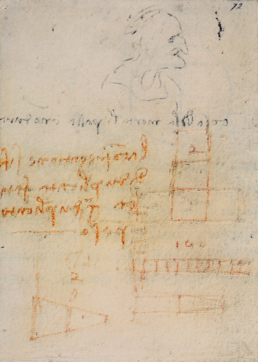 Codex Forster III, f.72r, réflexions et notes sur la physique, c.1490-93 - Leonardo da Vinci