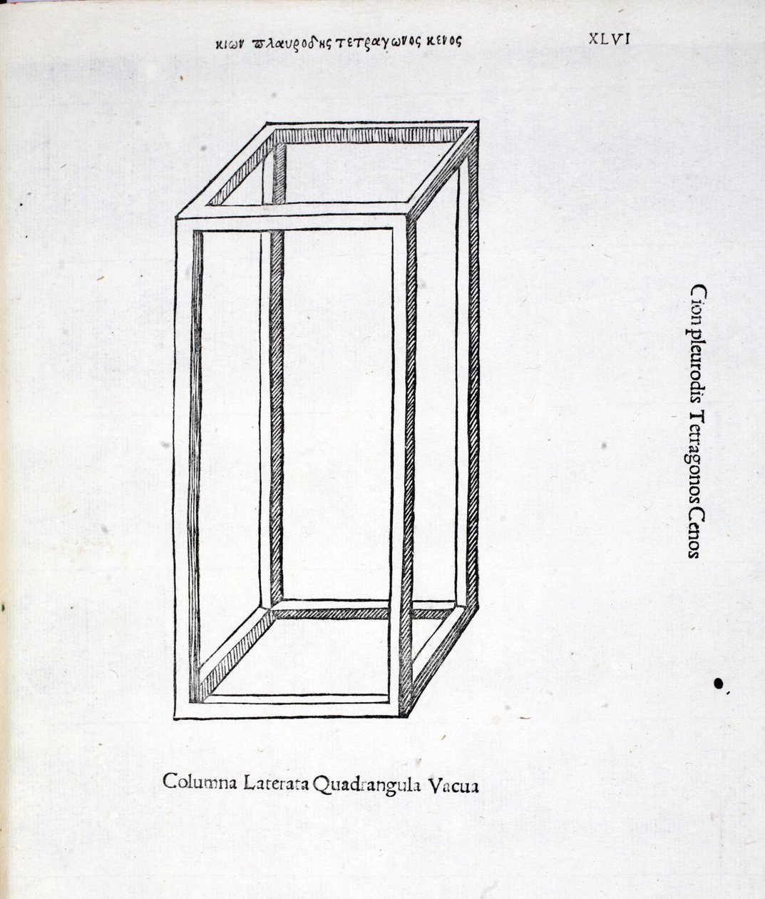 Columna Laterata Quadrangula Vacua, illustration de 