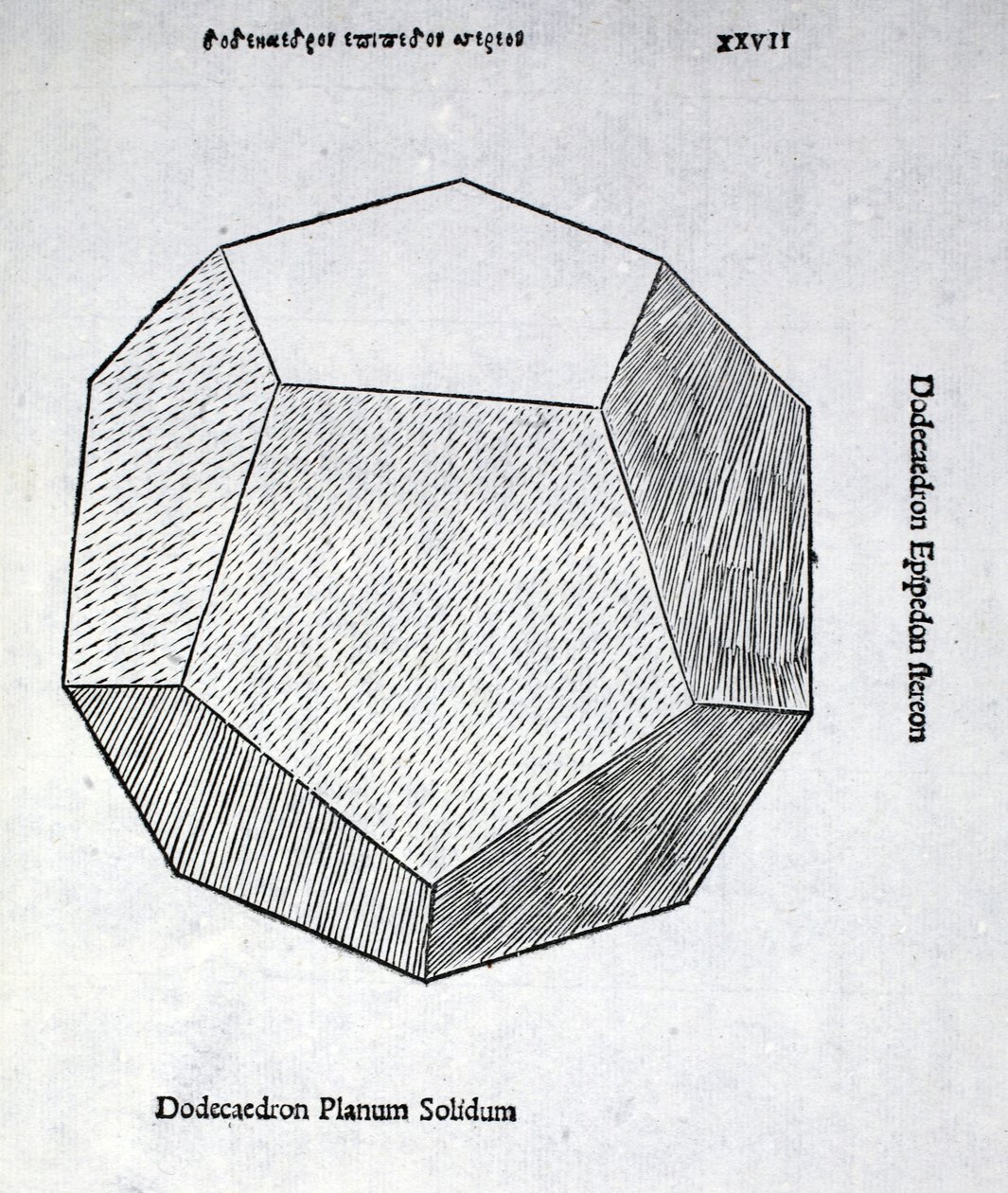 Dodecaedron planum solidum, illustration de 