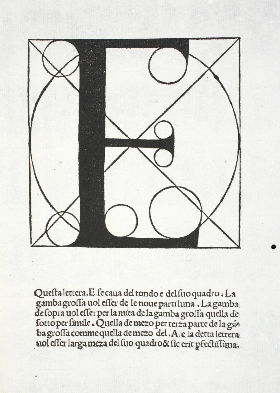 E, illustration de 