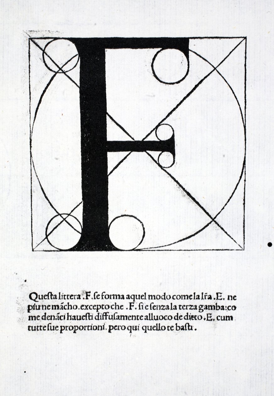 F, illustration de 