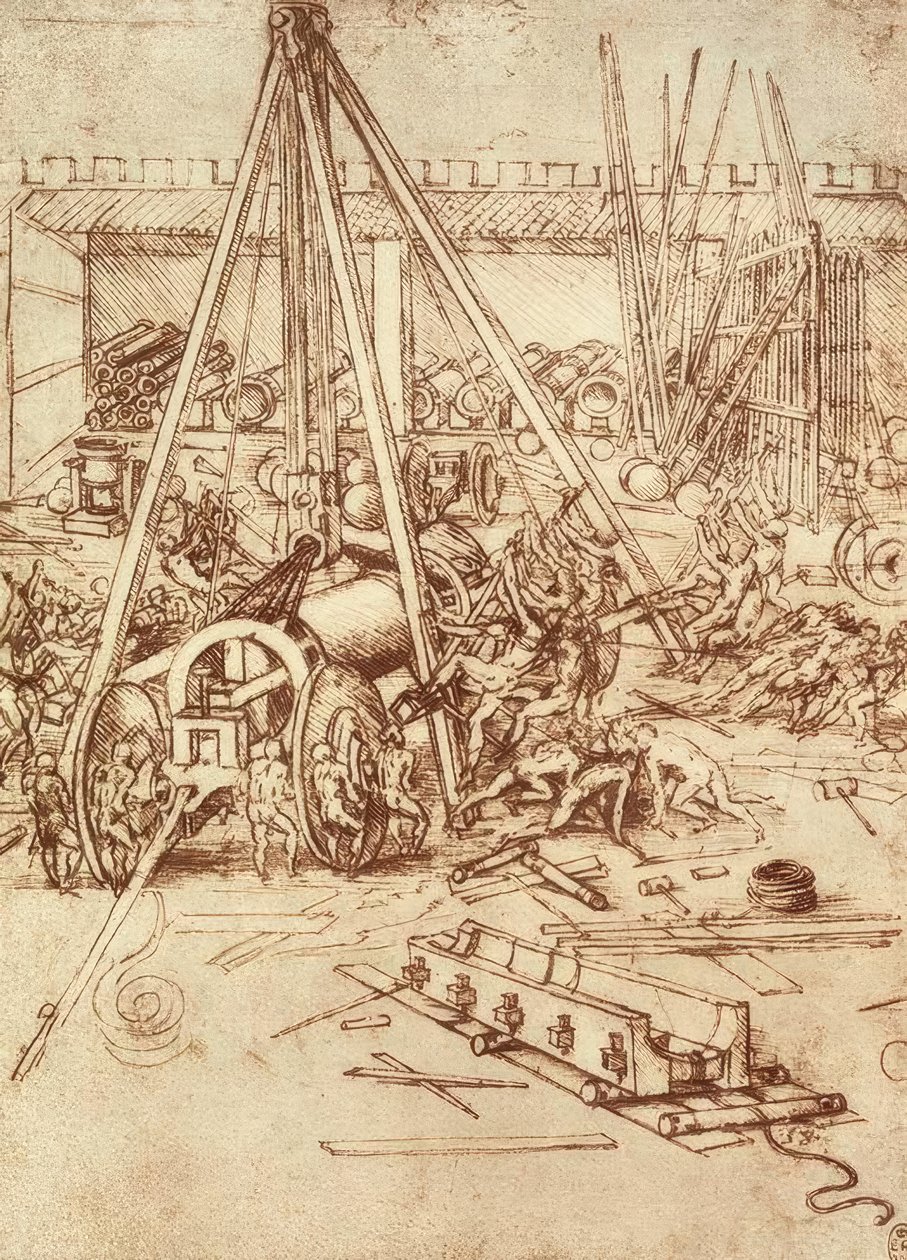 Fonderie de canons - Leonardo da Vinci