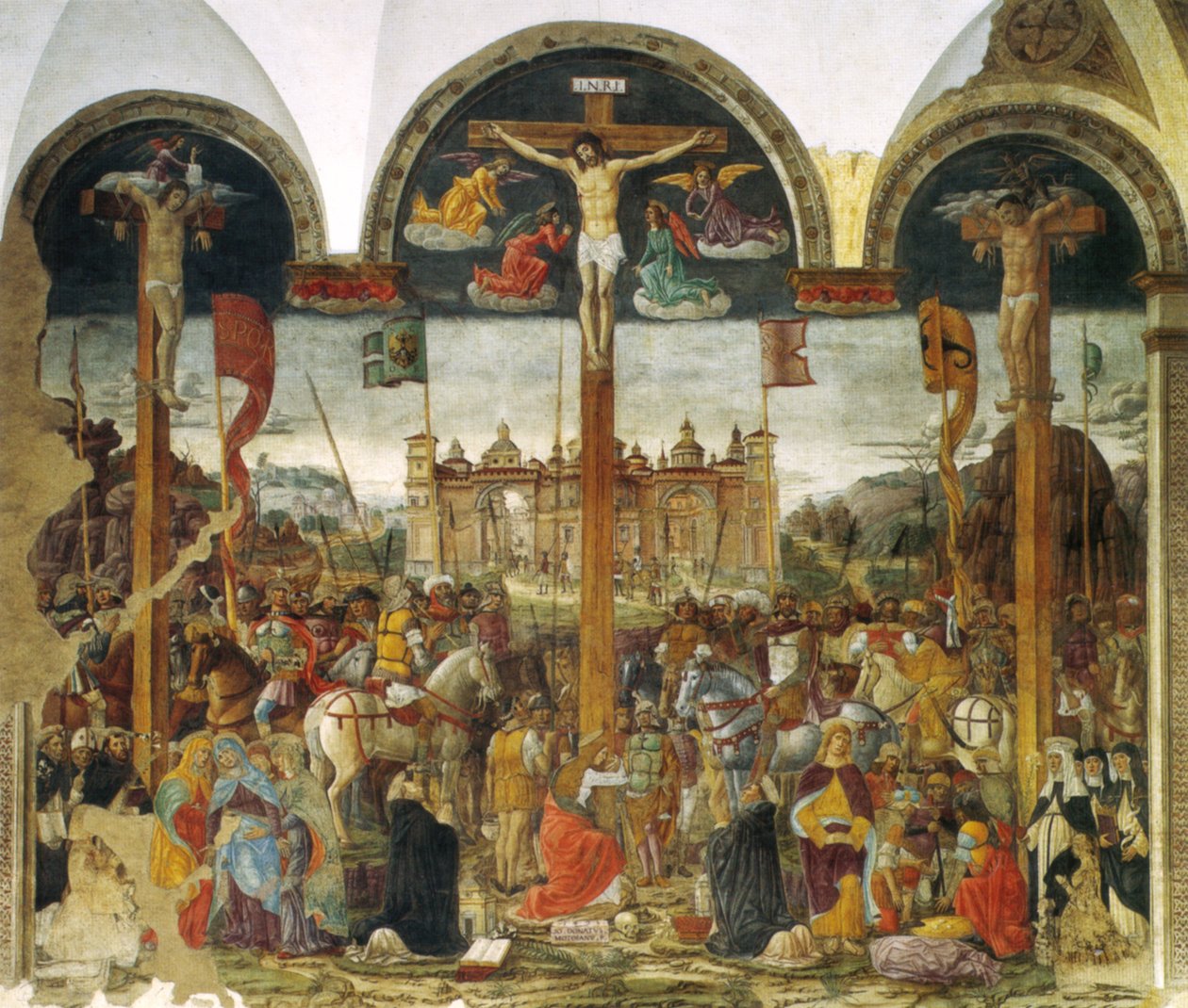 Montorfano, crucifixion - Leonardo da Vinci