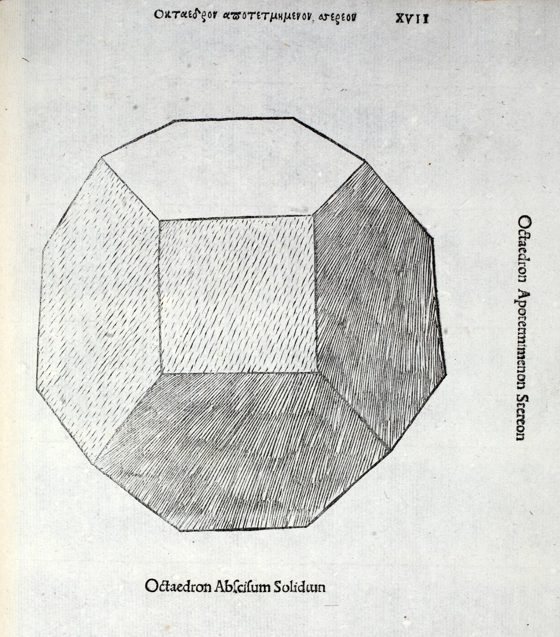 Octocèdre tronqué, illustration de 