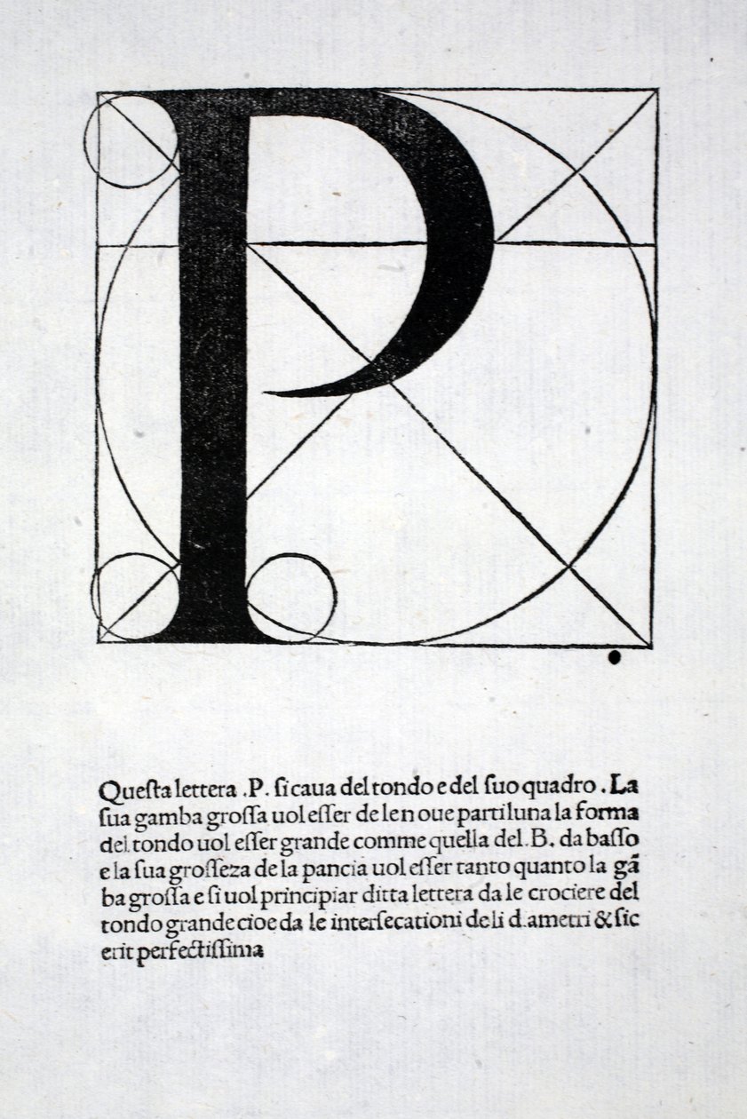 P, illustration de 