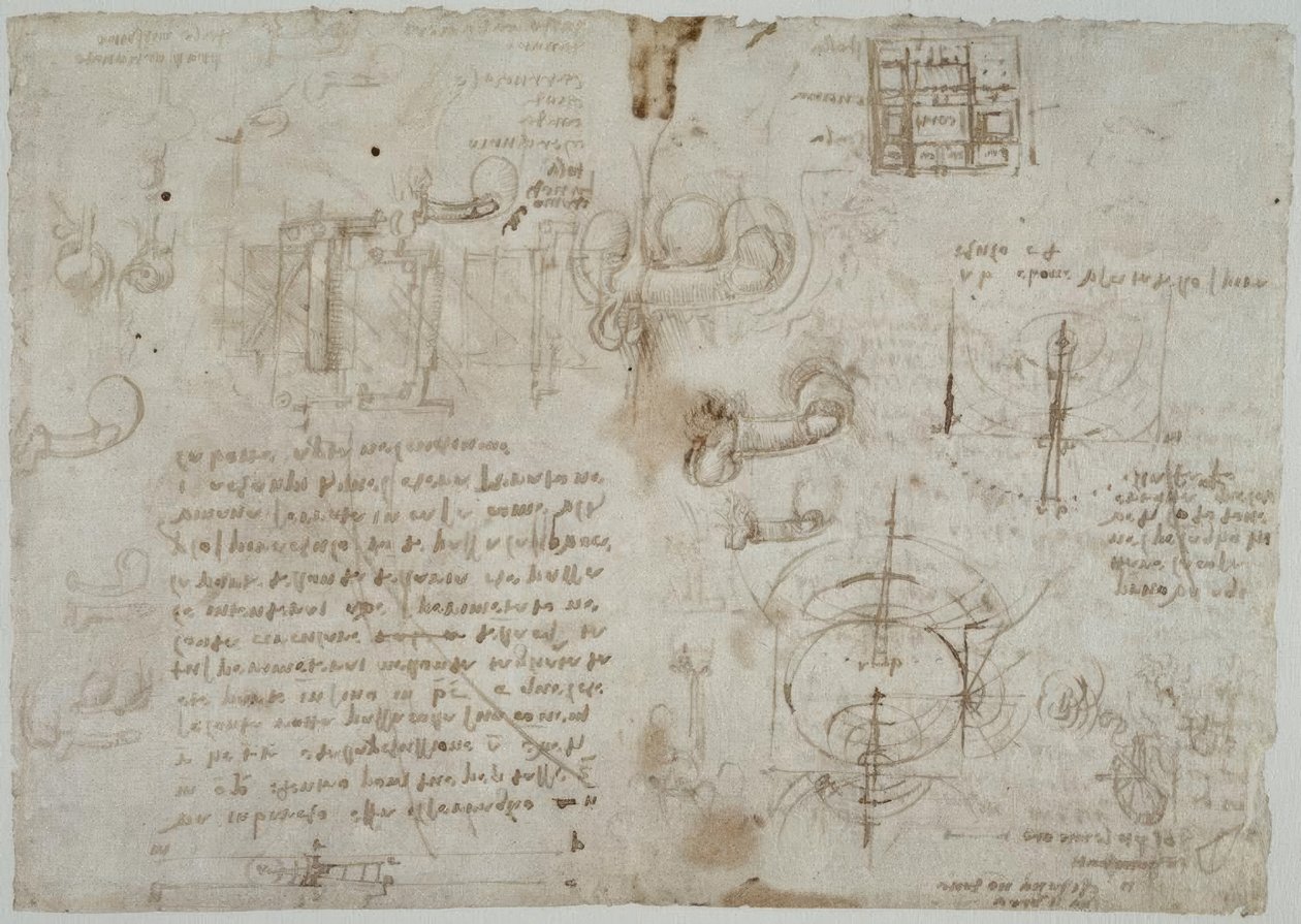 Études sur le mouvement des vagues - Leonardo da Vinci