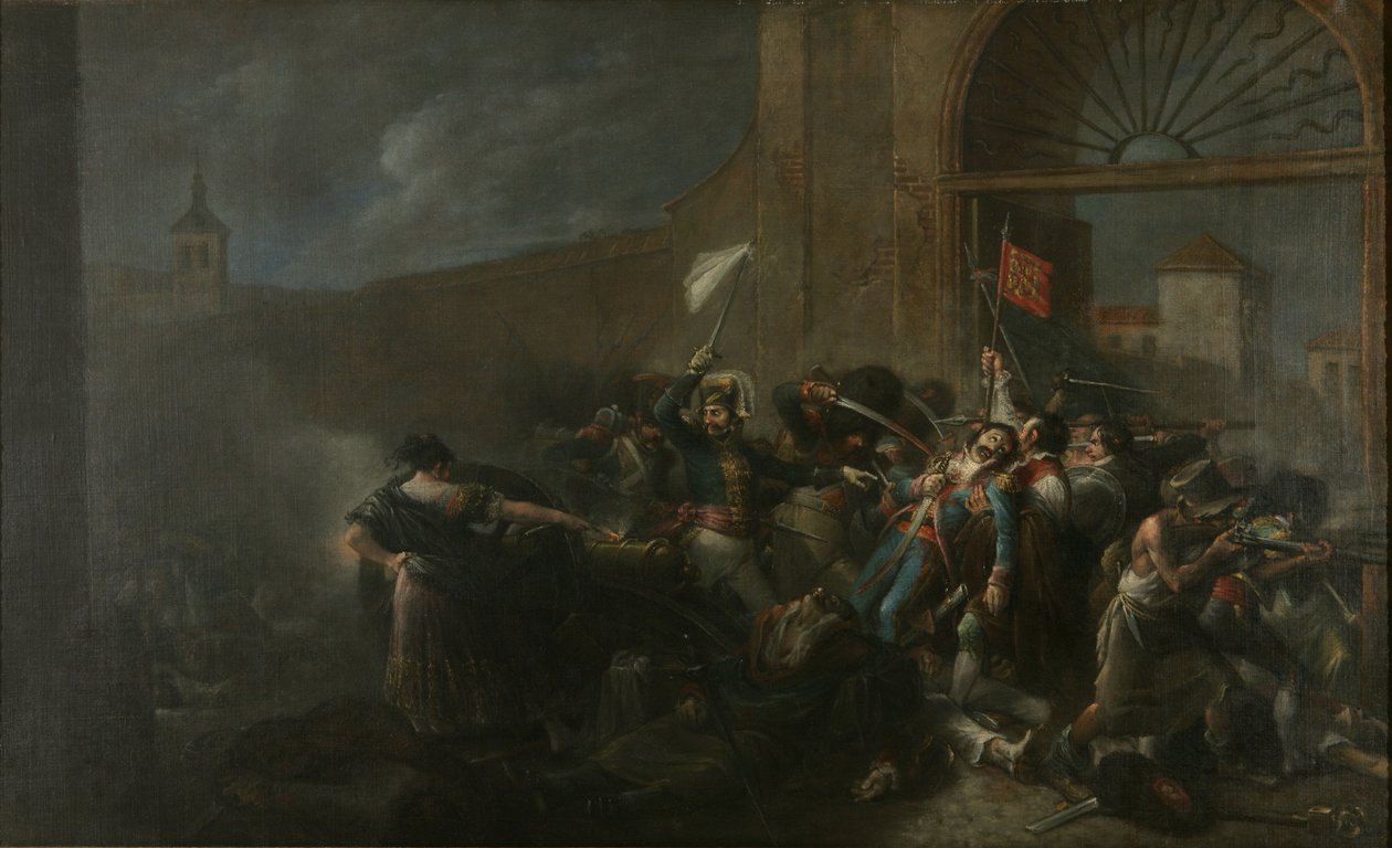 La mort de Daoíz dans le terrain d
