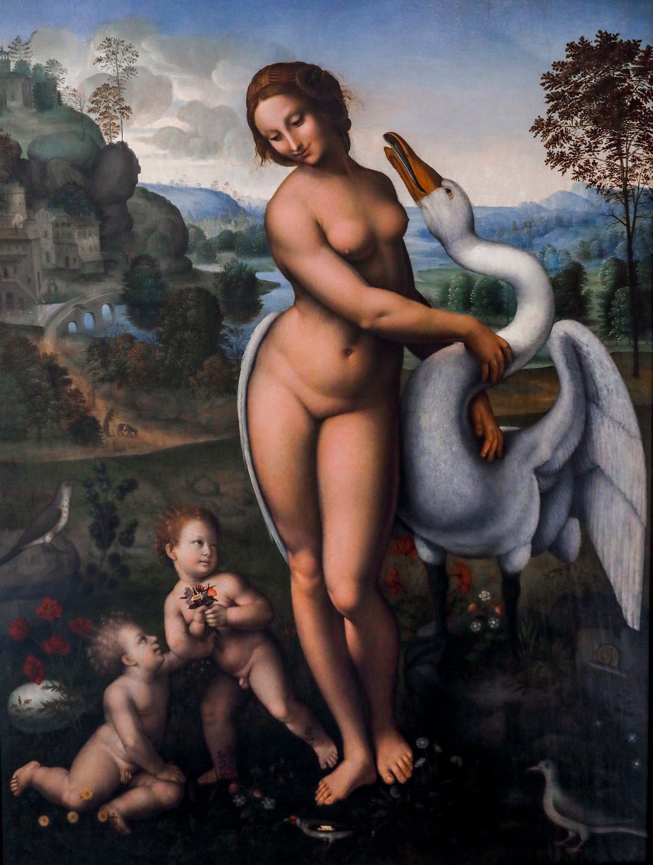Léda et le cygne - Leonardo da (after) Vinci