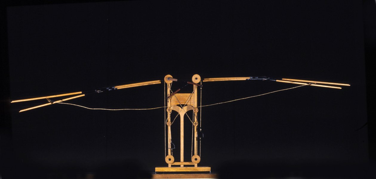 Machine pour voler avec des ailes. Modèle d