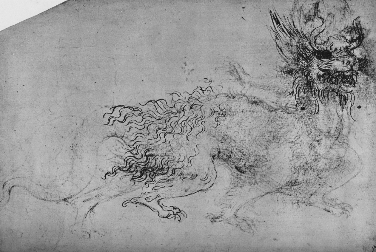 Un dragon, vers 1480 - Leonardo da Vinci