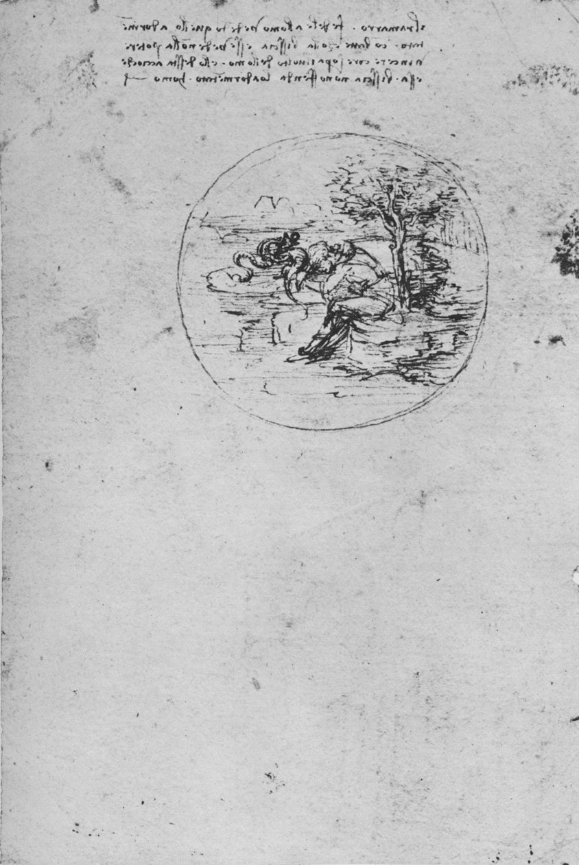 Allégorie du lézard symbolisant la vérité, vers 1480 1945 - Leonardo da Vinci